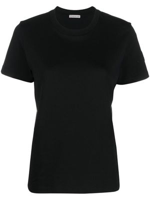 Moncler t-shirt à patch logo - Noir