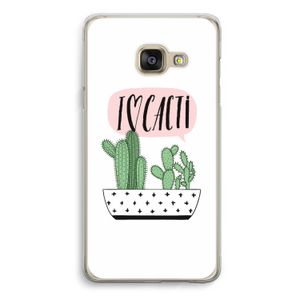 I love cacti: Samsung A3 (2017) Transparant Hoesje