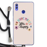 Happy days: Honor Note 10 Transparant Hoesje met koord