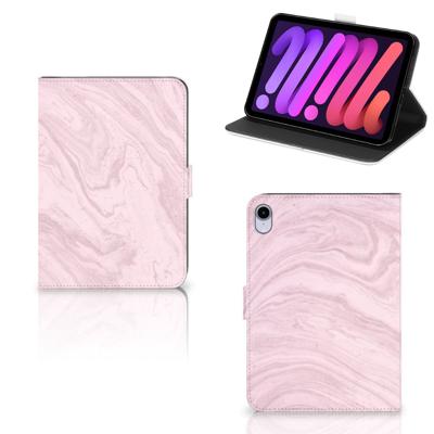 iPad Mini 6 (2021) Leuk Tablet hoesje Marble Pink - Origineel Cadeau Vriendin iPad Mini 6 (2021) Leuk Tablet hoesje Marble Pink - Origineel Cadeau Vriendin