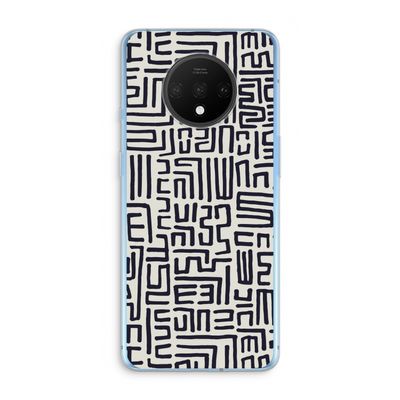 Moroccan Print: OnePlus 7T Transparant Hoesje