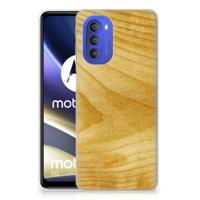 Motorola Moto G51 5G | Bumper Hoesje | Licht Hout