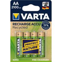 Varta AA Recycled batterijen - 2100mAh - Oplaadbaar - 4 stuks