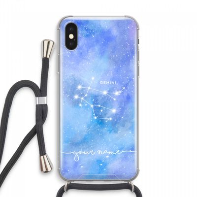 Sterrenbeeld - Licht: iPhone XS Max Transparant Hoesje met koord