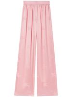 Burberry pantalon ample à motif en jacquard - Rose