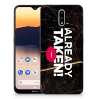 Nokia 2.3 | Siliconen hoesje | met naam Already Taken Black