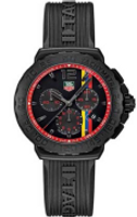 Horlogeband Tag Heuer CAU111F / FT6024 Rubber Zwart 20mm
