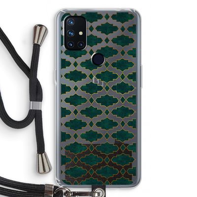 Moroccan tiles: OnePlus Nord N10 5G Transparant Hoesje met koord