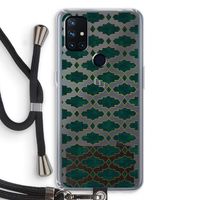 Moroccan tiles: OnePlus Nord N10 5G Transparant Hoesje met koord