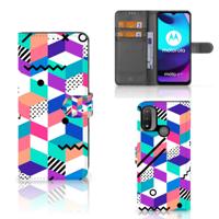 Motorola Moto E20 | E30 | E40 | Book Case | Blokken Kleurrijk