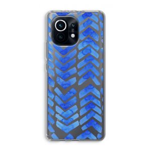 Blauwe pijlen: Xiaomi Mi 11 Transparant Hoesje