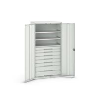 Bott Verso Systeemkast | 1050x550x2000mm | 3 Legborden | 8 Lades | RAL 7035 - 16926577.16