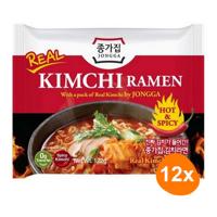 Jongga - Kimchi Ramen - 12 zakjes