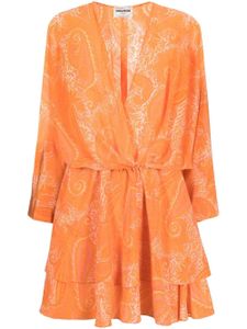 Zadig&Voltaire robe Hailey à motif cachemire - Orange