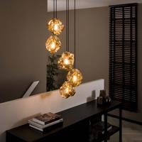 LifestyleFurn Hanglamp Rock 5-lamps - Chromed - thumbnail