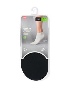 HEMA Dames Enkelsokken - 2 Paar Zwart (zwart)