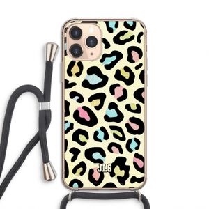 Leopard pattern: iPhone 11 Pro Transparant Hoesje met koord
