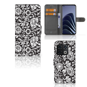 OnePlus 10 Pro Hoesje Black Flowers