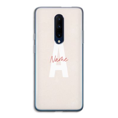 Strawberry Milkshake: OnePlus 7 Pro Transparant Hoesje