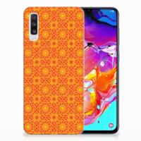Samsung Galaxy A70 | TPU bumper | Batik Oranje