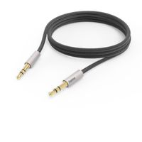 Hama Aux-kabel "AluLine" 3,5-mm Jack – 3,5-mm Jack 2,0 M Zilver/zwart Hama Aux-kabel "AluLine" 3,5-mm Jack – 3,5-mm Jack 2,0 M Zilver/zwart
