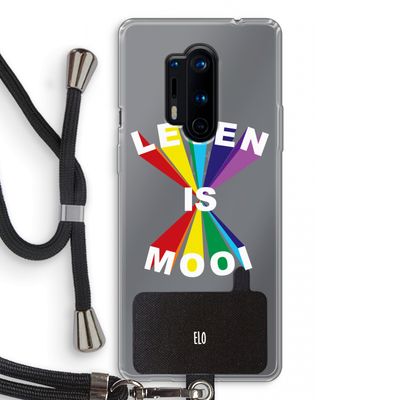 Het Leven Is Mooi: OnePlus 8 Pro Transparant Hoesje met koord