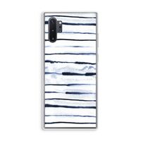 Ink Stripes: Samsung Galaxy Note 10 Plus Transparant Hoesje