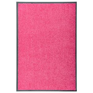 VidaXL Deurmat wasbaar 60x90 cm roze