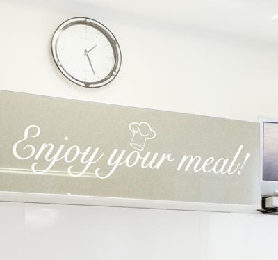 Enjoy Your Meal Muursticker