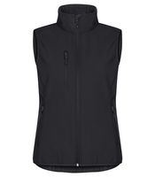 Clique 0200916 Classic Softshell Vest Lady - Zwart - L - thumbnail