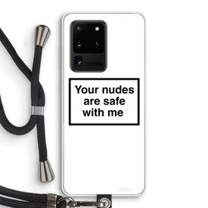 Safe with me: Samsung Galaxy S20 Ultra Transparant Hoesje met koord