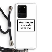Safe with me: Samsung Galaxy S20 Ultra Transparant Hoesje met koord