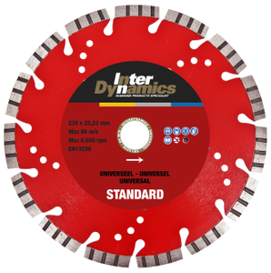 InterDynamics 412295 Standard Diamantdoorslijpschijf 125 x 22,23 x 2,2mm universeel