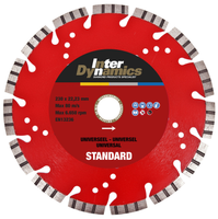 InterDynamics 412295 Standard Diamantdoorslijpschijf 125 x 22,23 x 2,2mm universeel - thumbnail