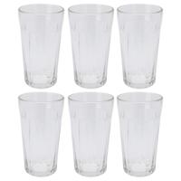 Excellent Houseware longdrinkglazen - 6x - 350 ml - sap/water/mix/drinkglazen