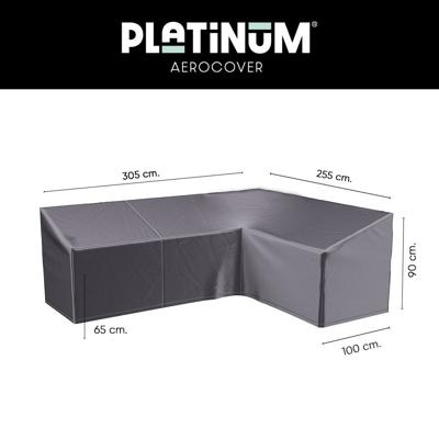 Platinum Aerocover L-vorm loungesethoes 305x255x100xh65/90 cm. - Rechts