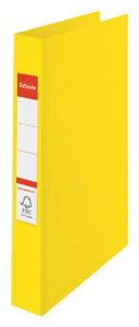 Esselte Standard Ring Binders , PP Yellow 4x25 mm ringband A4 Geel