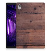 Lenovo Tab M10 HD (2de generatie) Silicone Tablet Hoes Old Wood - thumbnail