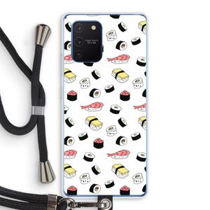 Sushi time: Samsung Galaxy Note 10 Lite Transparant Hoesje met koord