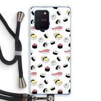 Sushi time: Samsung Galaxy Note 10 Lite Transparant Hoesje met koord