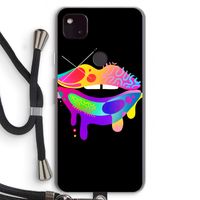 Lip Palette: Pixel 4a 5G Transparant Hoesje met koord