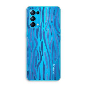 Blauwe nerven: Oppo Find X3 Lite Transparant Hoesje