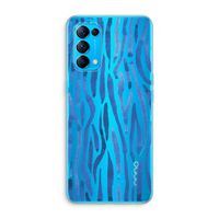 Blauwe nerven: Oppo Find X3 Lite Transparant Hoesje