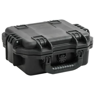 VidaXL Flightcase draagbaar 30x24,5x12,5 cm pp zwart