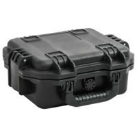 VidaXL Flightcase draagbaar 30x24,5x12,5 cm pp zwart