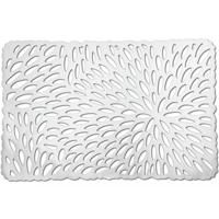Zeller placemat - glanzend zilver - rechthoekig - 29 x 44 cm - onderleggers