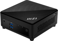 MSI Cubi 5 12M-004EU i3-1215U mini PC Intel® Core™ i3 8 GB DDR4-SDRAM 256 GB SSD Windows 11 Pro Zwart - thumbnail