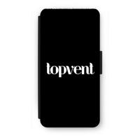 Topvent Zwart: iPhone 8 Flip Hoesje