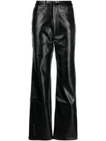 ROTATE BIRGER CHRISTENSEN pantalon ample à logo embossé - Noir