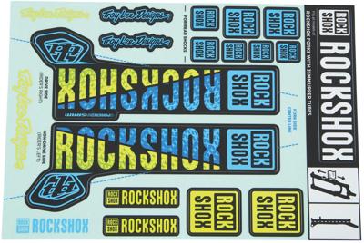 ROCKSHOX Decal set blue/yellow